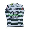Fotballdrakt Sporting Lisbon Cristiano Ronaldo 28 2001-2003 Retro Hjemmetrøye Langermet